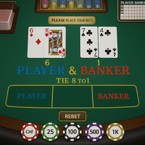 IngoBet - Baccarat Tischspiel - Einfache Regeln und hohe Limits in CHF